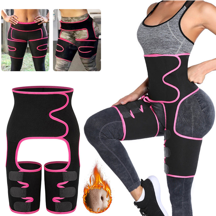 3-in-1 Sweat High Waist Thigh Trimmer & Butt Lifter Shapewear Belt