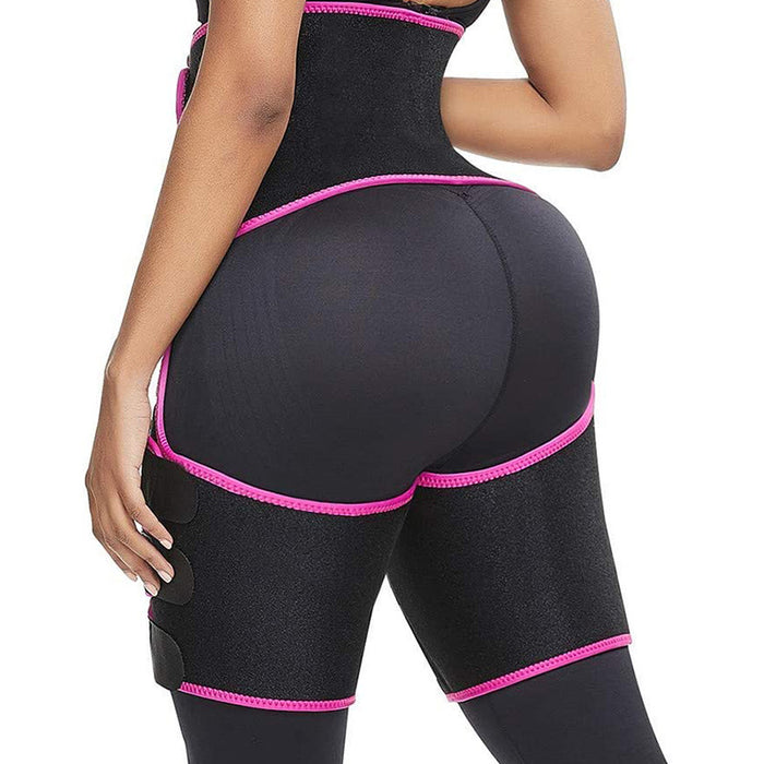 3-in-1 Sweat High Waist Thigh Trimmer & Butt Lifter Shapewear Belt