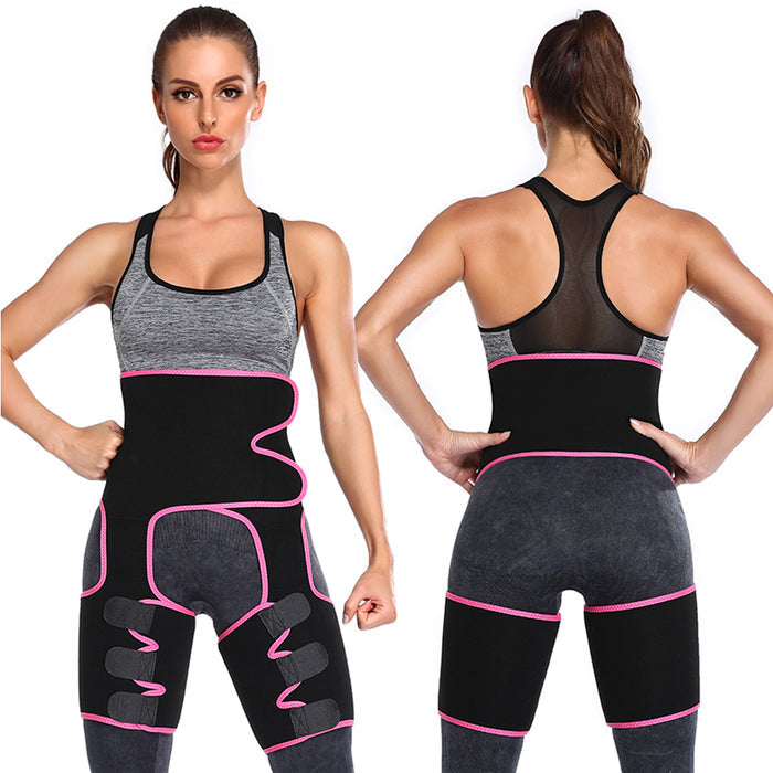 3-in-1 Sweat High Waist Thigh Trimmer & Butt Lifter Shapewear Belt