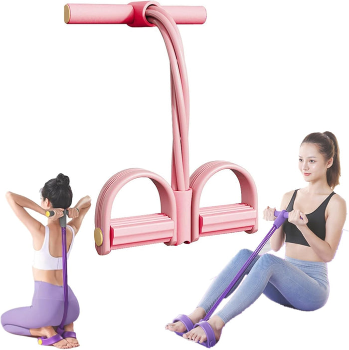 6-Tube Foot Pedal Resistance Band Set