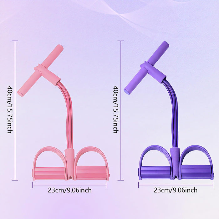 6-Tube Foot Pedal Resistance Band Set