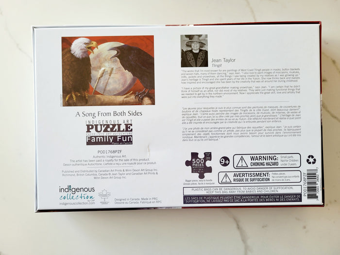 A Song from Both Sides indigenous puzzle by Jean Taylor Canada