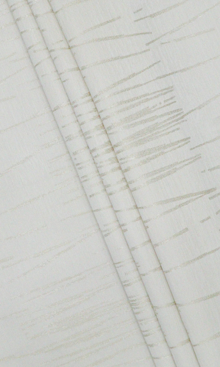Abstract Print Home Décor Fabric By the Metre (White/ Ivory)