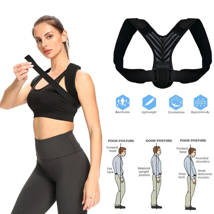 Adjustable Upper Back & Shoulder Posture Corrector – Neck & Shoulder Pain Relief Brace