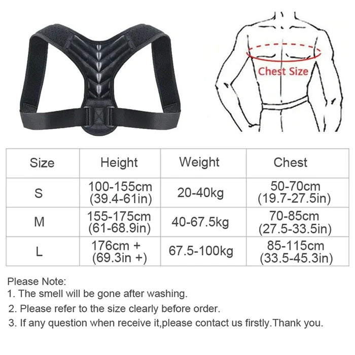 Adjustable Upper Back & Shoulder Posture Corrector – Neck & Shoulder Pain Relief Brace