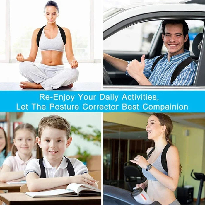 Adjustable Upper Back & Shoulder Posture Corrector – Neck & Shoulder Pain Relief Brace
