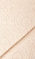 Textured Floral Home Décor Fabric By the Metre (Pale Beige)