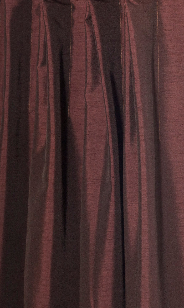 Faux Silk Curtains for Living, Bedroom, Kitchen, Bathroom (Red)