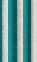 Striped Print Curtains (Pacific Blue)