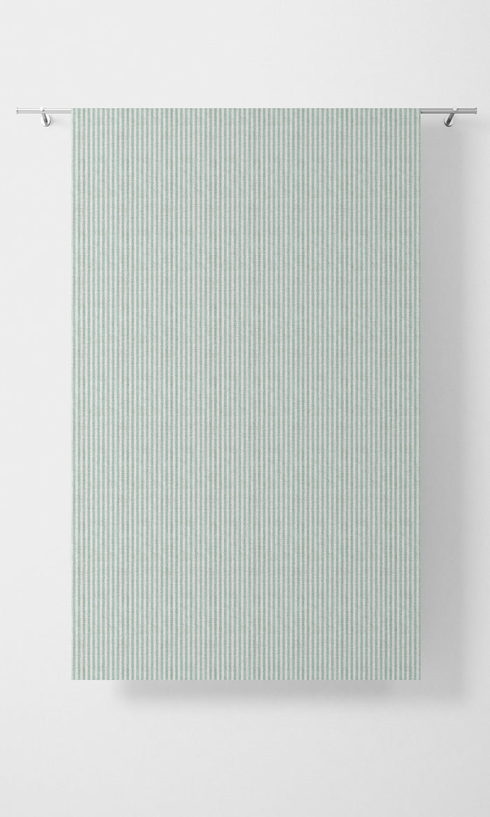Striped Curtains (Aqua Blue/ White) Extra Long Short Wide