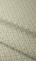 Geometric Print Home Décor Fabric By the Metre (Pastel Green)