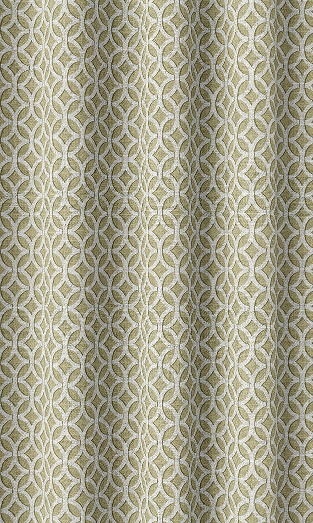 Geometric Print Home Textile Fabric Material By the Metre (Pastel Green)