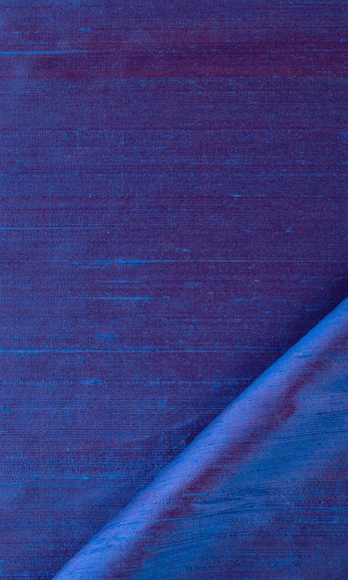 Pure Silk Curtain Panels for Living, Bedroom, Kitchen, Bathroom (Blue)