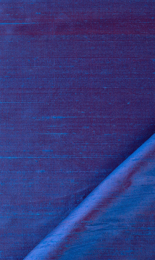 Pure Silk Curtain Panels for Living, Bedroom, Kitchen, Bathroom (Blue)
