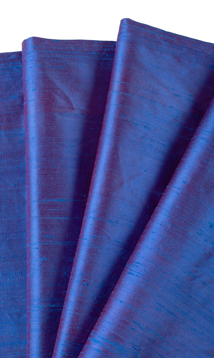 Pure Silk Curtain Panels (Blue) Extra Long Short Wide
