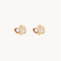 Air Element Stud Earring in 14k yellow gold