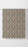 Geometric Print Home Décor Fabric By the Metre (Blue/ Orange/ Deep Purple)