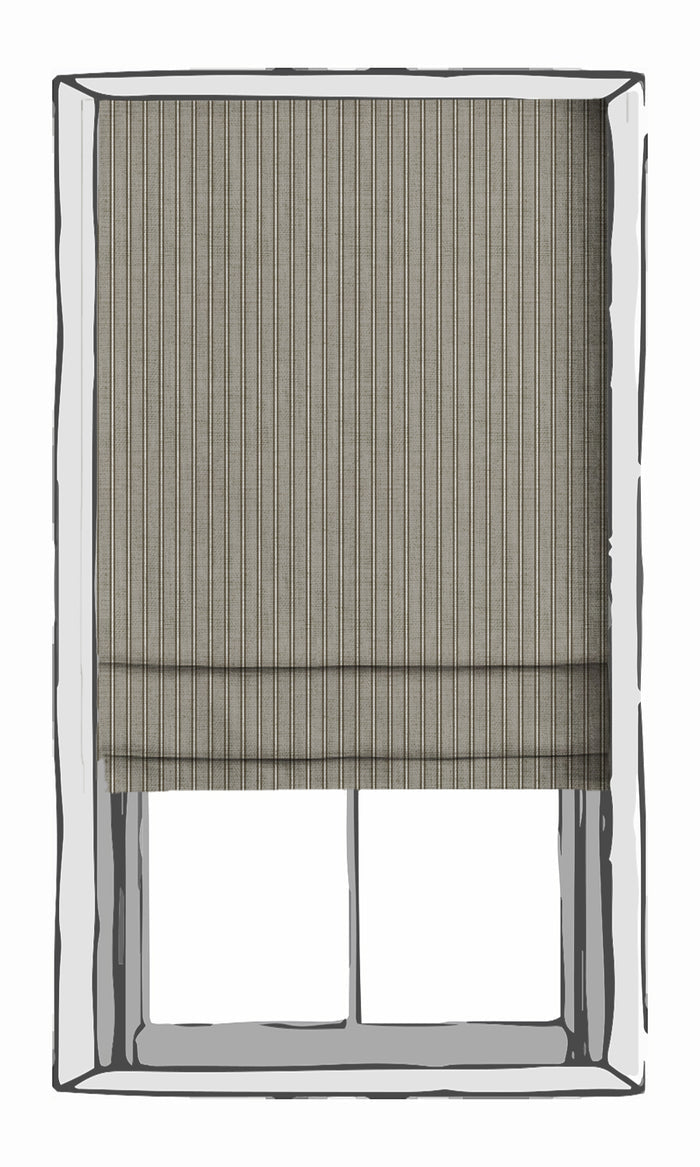 Modern Striped Fabric Material By the Metre (Beige/ Brown)