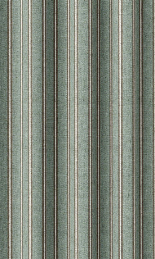 Striped Curtains (Duck Egg Blue)
