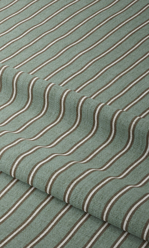 Striped Curtains for Living, Bedroom, Kitchen, Bathroom (Duck Egg Blue)