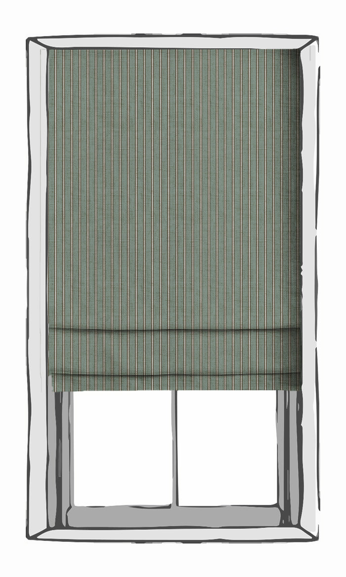 Striped Curtains (Duck Egg Blue) Extra Long Short Wide