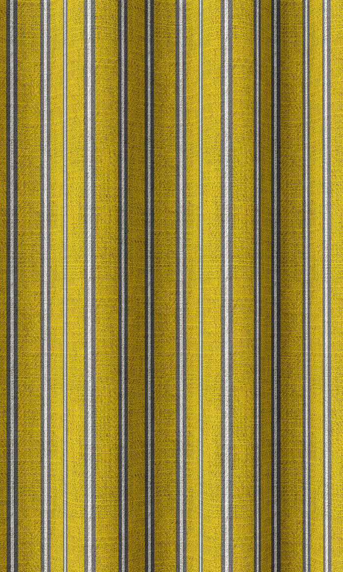 Striped Home Décor Fabric By the Metre (Sunflower Yellow)