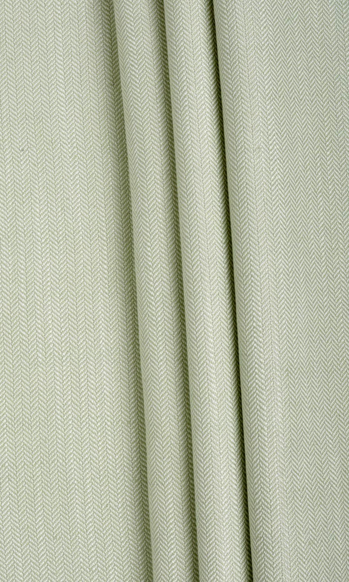 Herringbone Textured Fabric By the Metre for Curtains & Drapes (Mint Green)