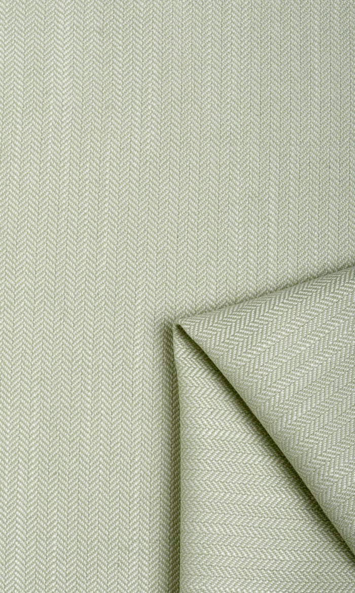 Herringbone Textured Made-to-Measure Curtains (Mint Green)