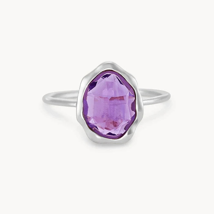 amethyst ring silver - sterling silver, amethyst