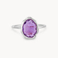 amethyst ring silver - sterling silver, amethyst