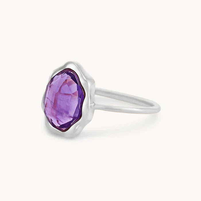 amethyst ring silver - sterling silver, amethyst