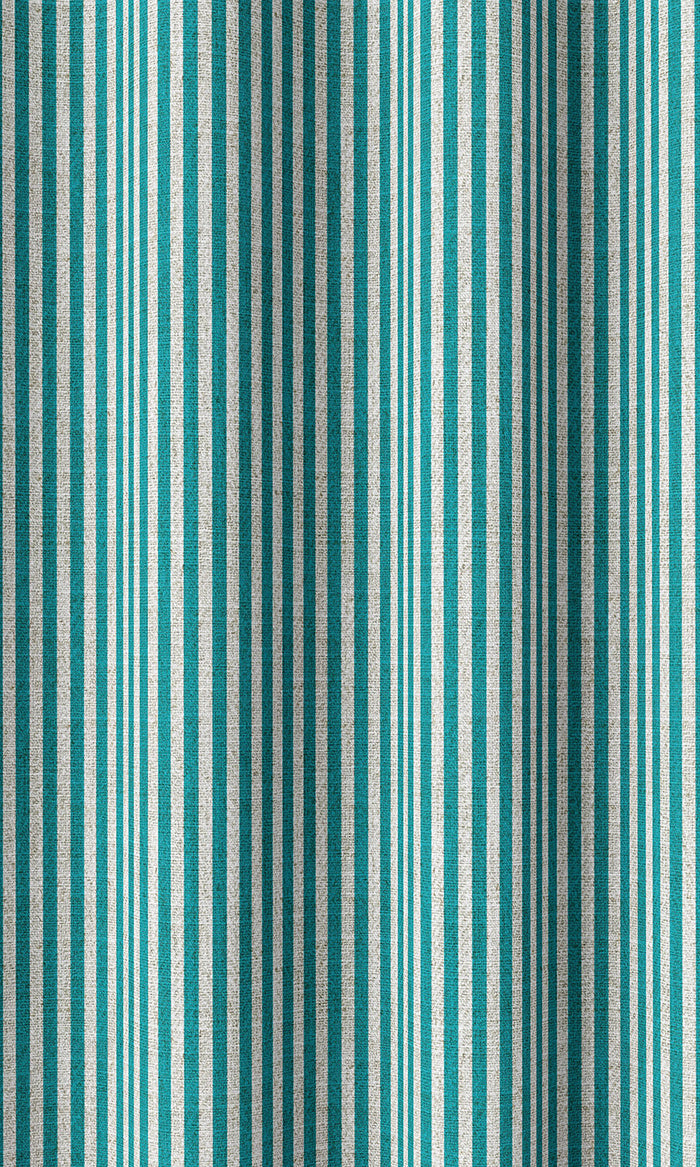 Striped Print Drapes (Pacific Blue)