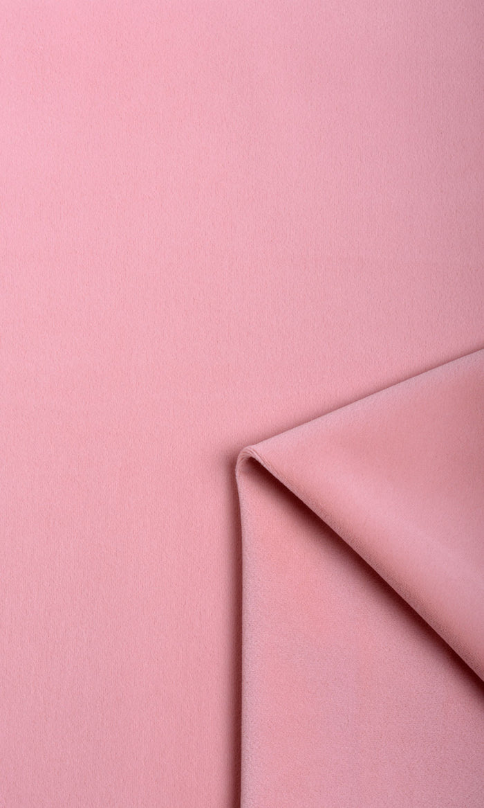 Velvet Home Textile Fabric Material By the Metre (Soft Pink)