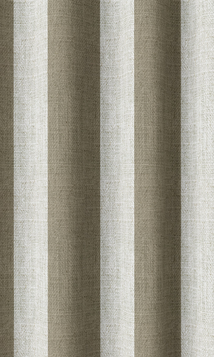 Striped Print Home Décor Fabric By the Metre (Beige/ White)