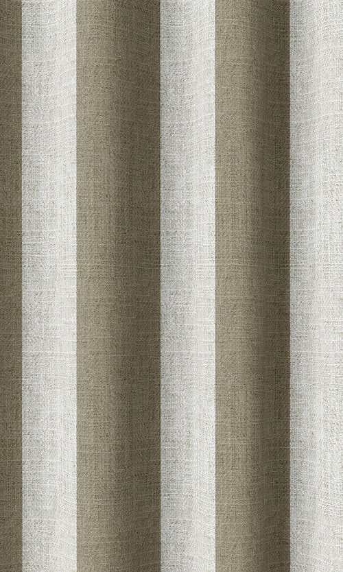 Striped Print Home Décor Fabric By the Metre (Beige/ White)