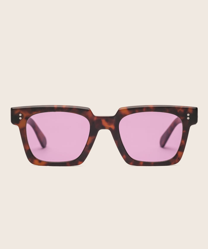 Johann Wolff Anna Matte Havana Lavender Sunglasses #color_matte-dark-havana-lavender