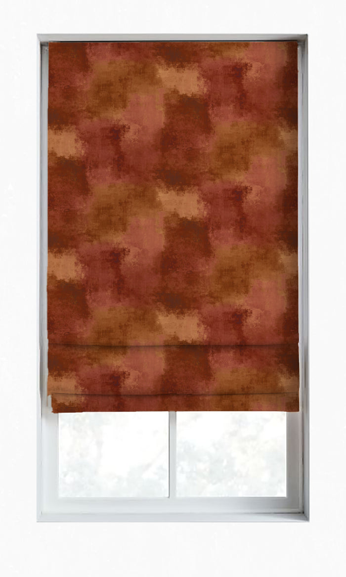 Dimout Curtains for Living, Bedroom, Kitchen, Bathroom (Copper Red/ Gold/ Orange)