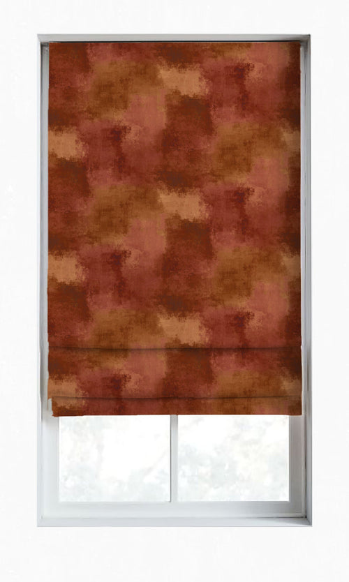 Dimout Curtains for Living, Bedroom, Kitchen, Bathroom (Copper Red/ Gold/ Orange)