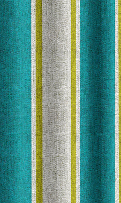Striped Print Home Décor Fabric By the Metre (Pacific Blue)