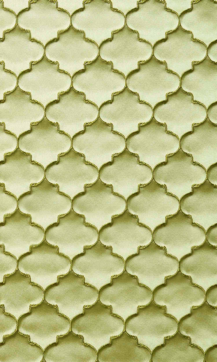Silk Blend Home Textile Fabric Material By the Metre (Green)