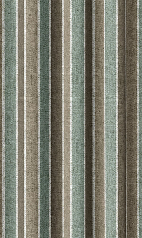 Geometric Print Drapes (Blue/ Brown/ White)