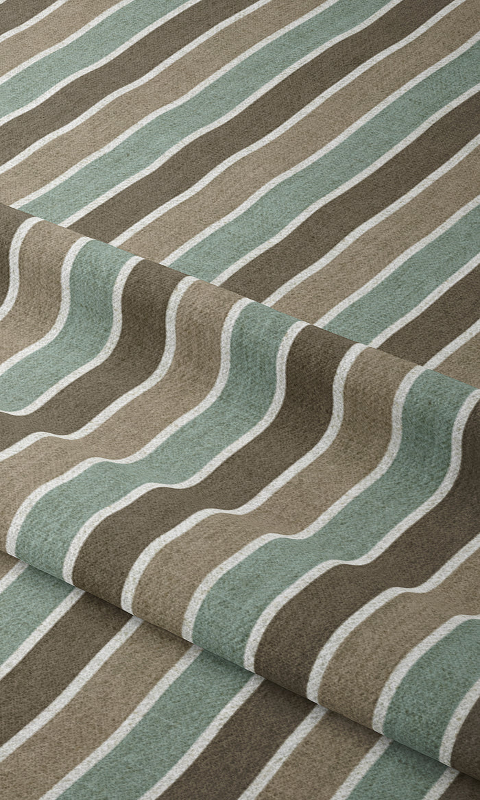 Geometric Print Drapes for Living, Bedroom, Kitchen, Bathroom (Blue/ Brown/ White)