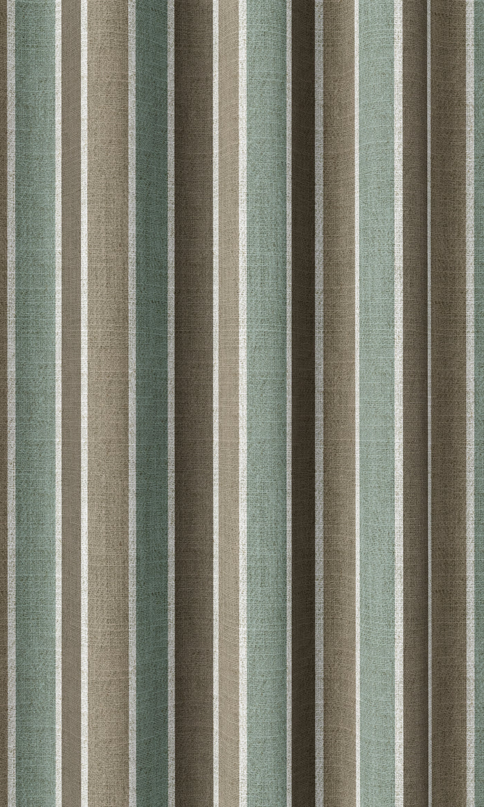 Geometric Print Home Décor Fabric By the Metre (Blue/ Brown/ White)