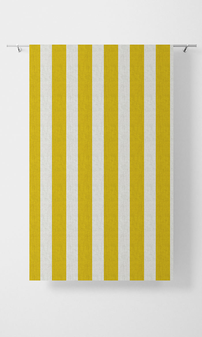 Geometric Print Fabric Material By the Metre (Sunflower Yellow)