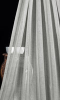 Textured Striped Sheer Home Décor Fabric By the Metre (Grey)