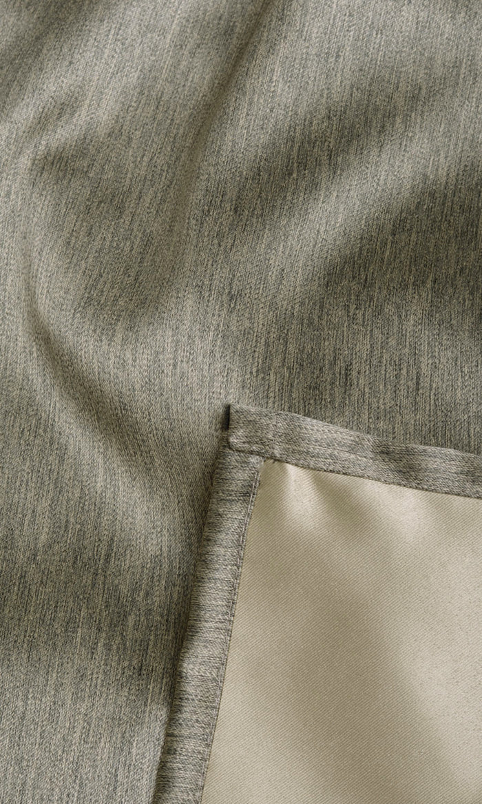 Blackout Pinch Pleat, Rod Pocket, Eyelet Curtains (Grey/ Brown)