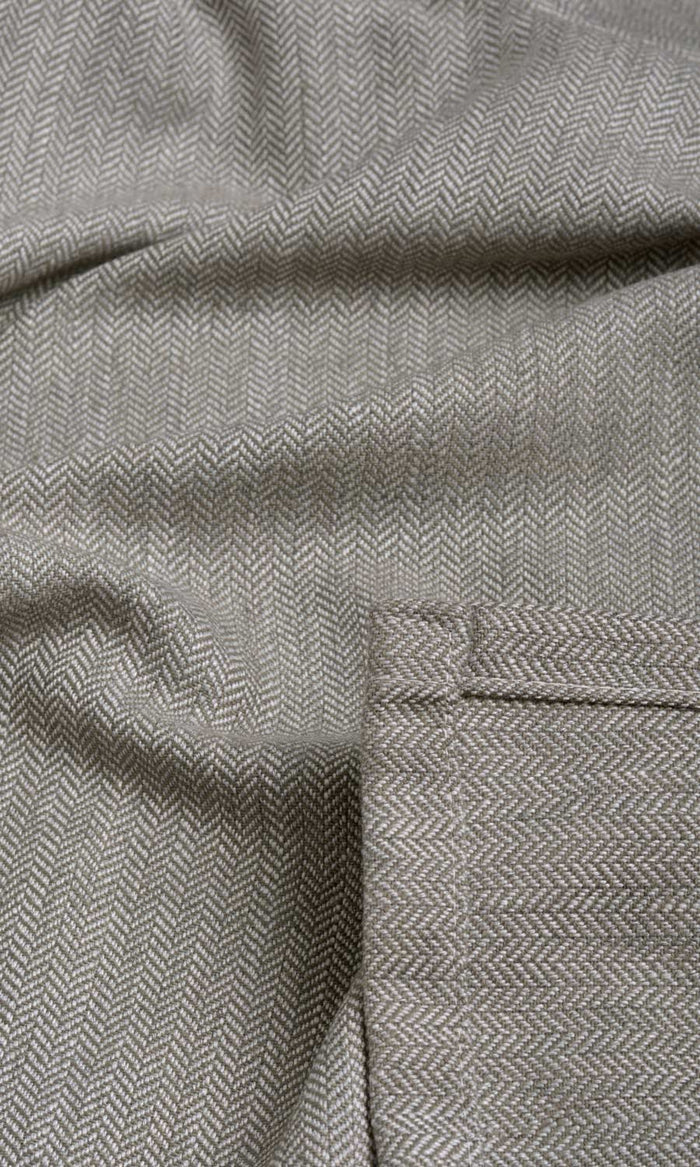 Herringbone Textured Window Treatments Fabric By the Metre (Deep Gray)