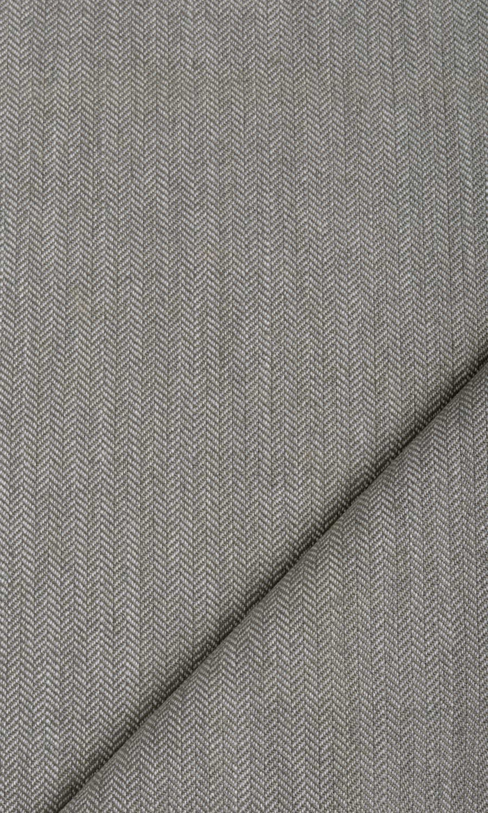 Herringbone Textured Home Textile Fabric Material By the Metre (Deep Gray)