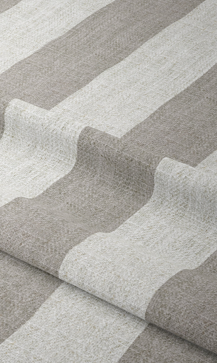 Modern Striped Drapes for Living, Bedroom, Kitchen, Bathroom (Grey/ White)