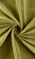Pure Silk Curtain Panels (Olive Green)